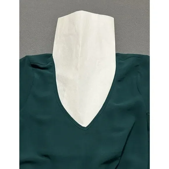 Show Me Your MuMu Emerald Color Rainey Mini Dress Size X-Small Long Sleeve - Picture 4 of 14